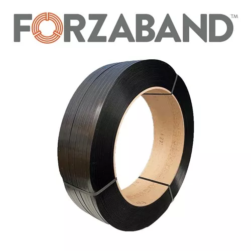 1/2" x 9000’, .019 Forzaband Black Hand Grade PP Strap 52/Skd-16x6 core