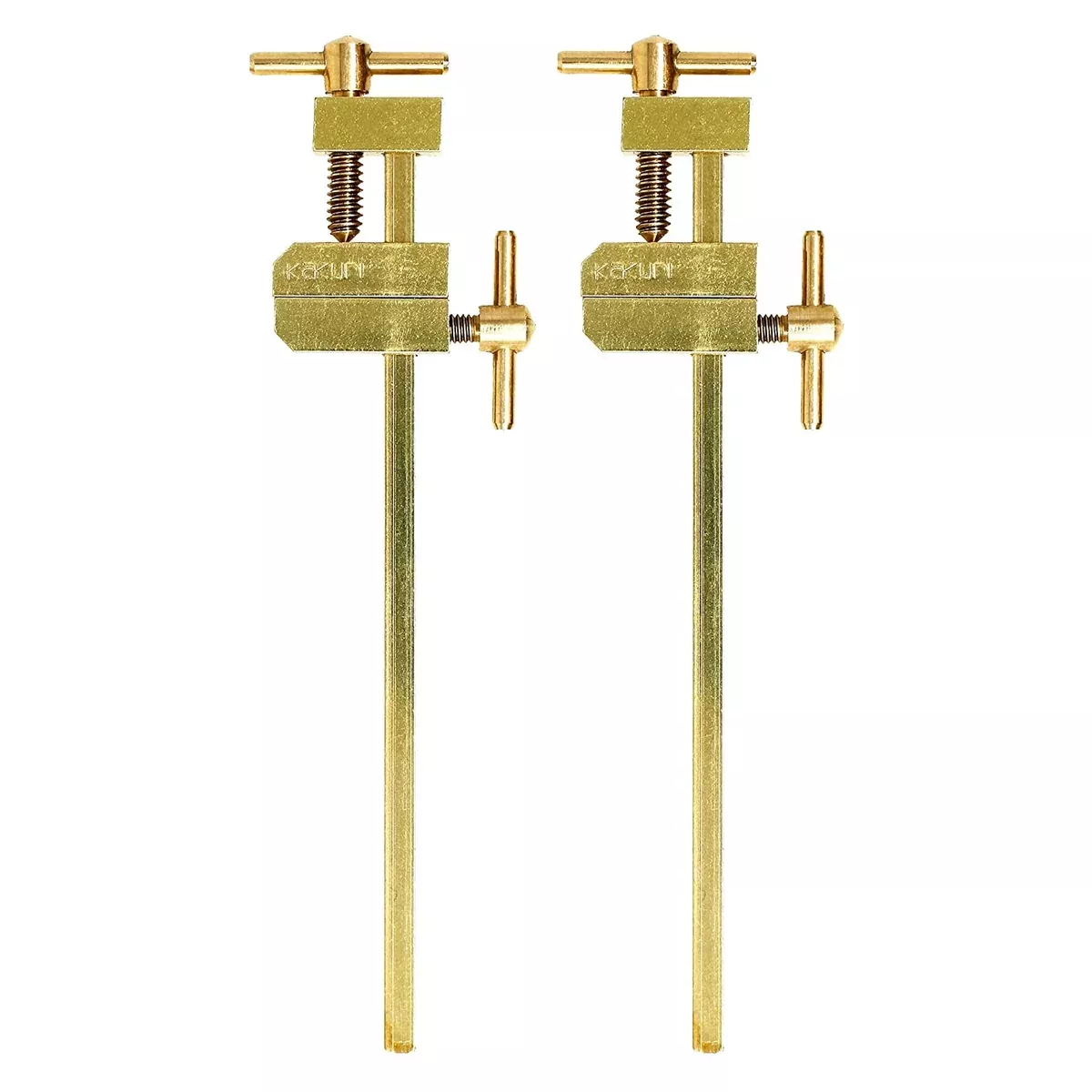 120mm Japanese Bar Clamps 2Pcs - Brass Gold