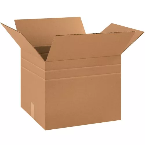 18 x 15 x 15" Multi-Depth Corrugated Box 10/BDL 120/Bale