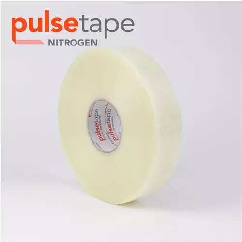 2" x 1000yrd, 1.6mil Pulsetape Nitrogen Hot Melt Machine Tape 6 Rolls/CS, 60 CS/Skd