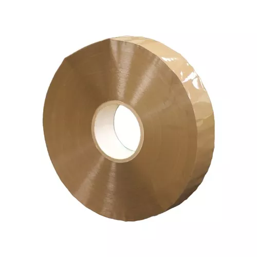 2" x 1000yrd, 2 mil Brown Acrylic Tape 6 RL/CS, 3" Core