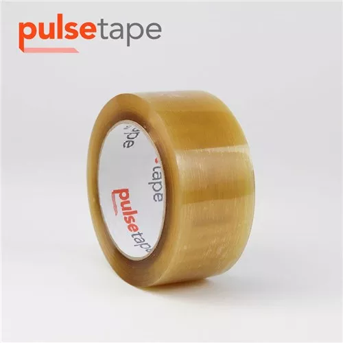 2" x 110yrd, 1.8mil Pulsetape Platinum Natural Rubber Tape 36 Rolls/CS 105 CS/Skd