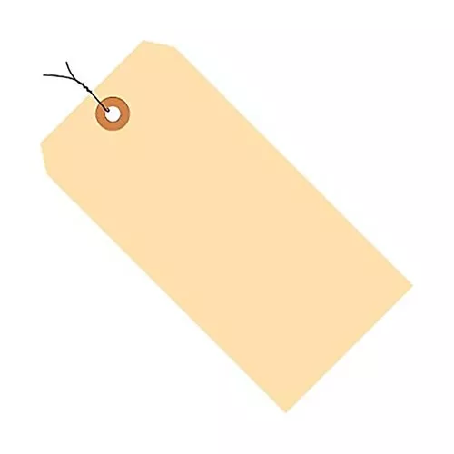 2 x 5" Prewired Manila Shipping Tags 1000/CS