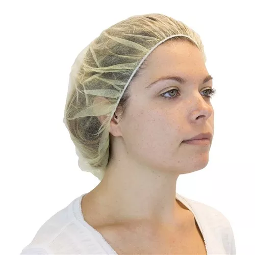 24" Yellow Polypropylene Bouffant 500/case