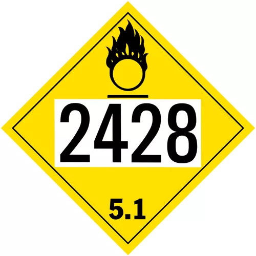 2428 Placard - Plastic Adhesive Back, 100/PK 10.75" x 10.75"