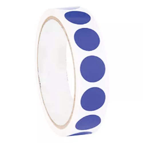 3" Blank Inventory Circle Label - Blue 500/RL