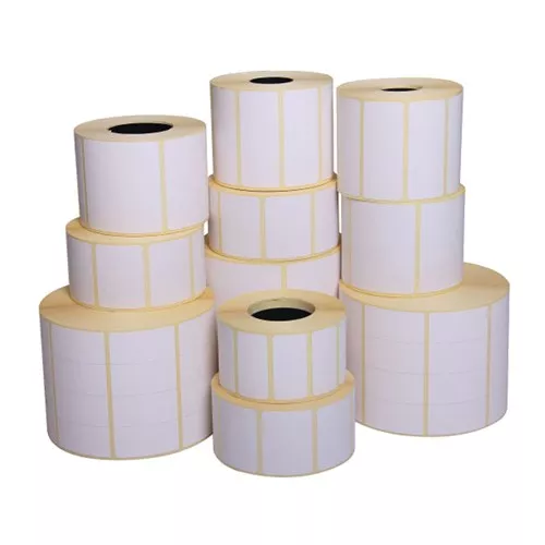 3 x 3" White Thermal Transfer Labels 1950 Labels/RL