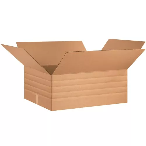 30 x 24 x 12" Multi-Depth Corrugated Boxes 15/BDL, 120/Bale