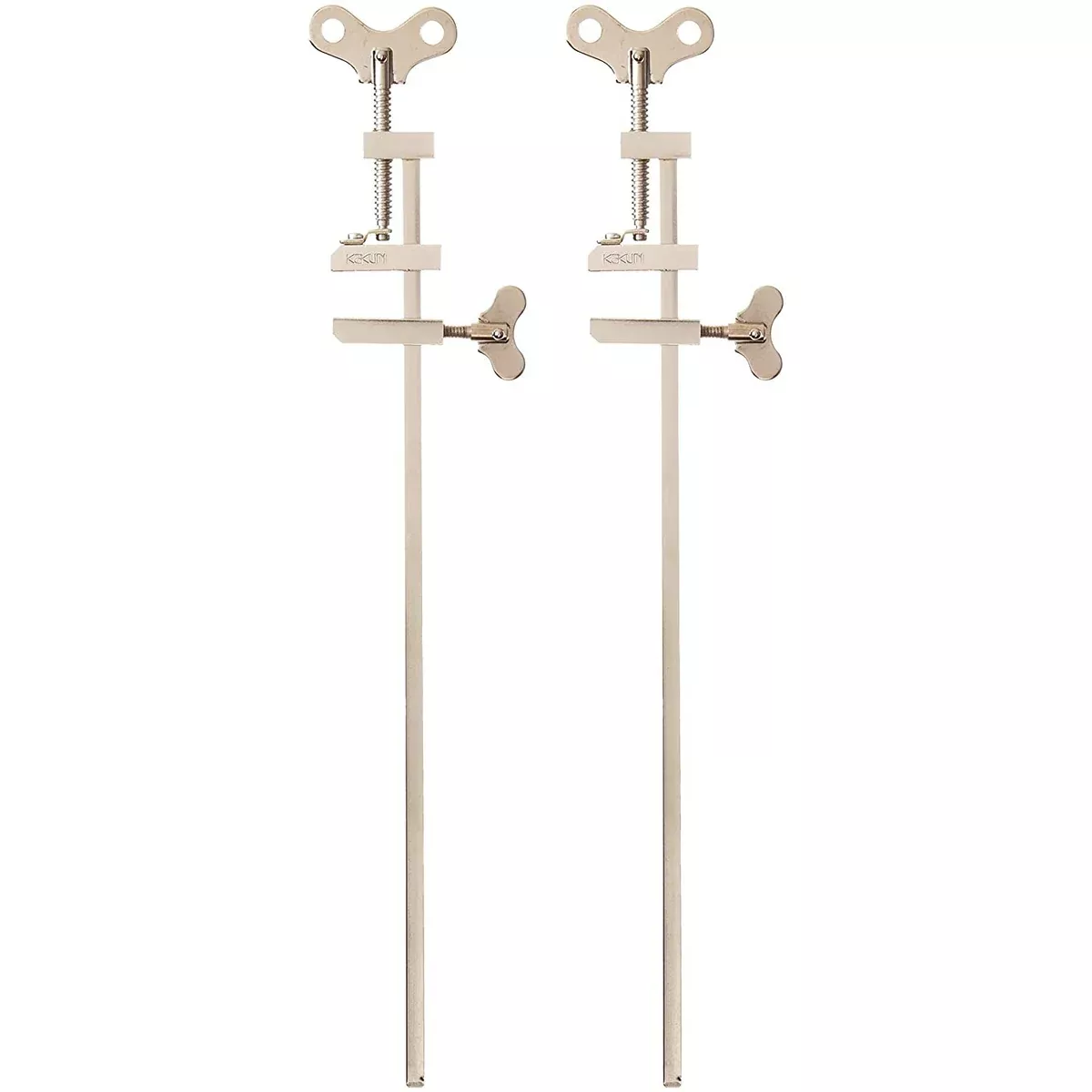 300mm Japanese Bar Clamps 2Pcs - Steel Silver