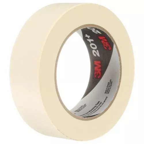 3M 201+, 1" x 60yd 4.4 mil Masking Tape 36/CS