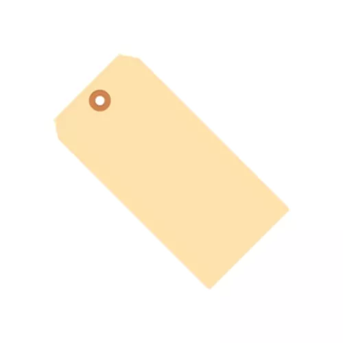 4 3/4 x 2 3/8" Unwired Manila Shipping Tags - 1000/CS