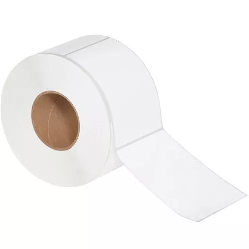 4 x 6" White Thermal Transfer Labels Perfed 1000/Roll, 4 Rolls/CS