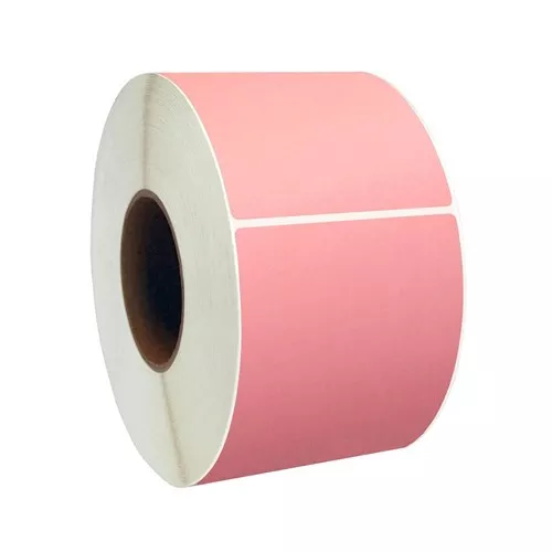 4 x2" Pink Thermal Transfer Labels 3" core, 3000/RL, 4 RL/CS
