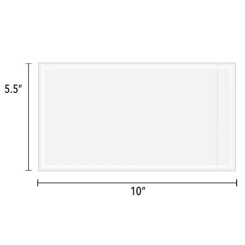 5.5 x10" Clear Document Envelope 1000/CS