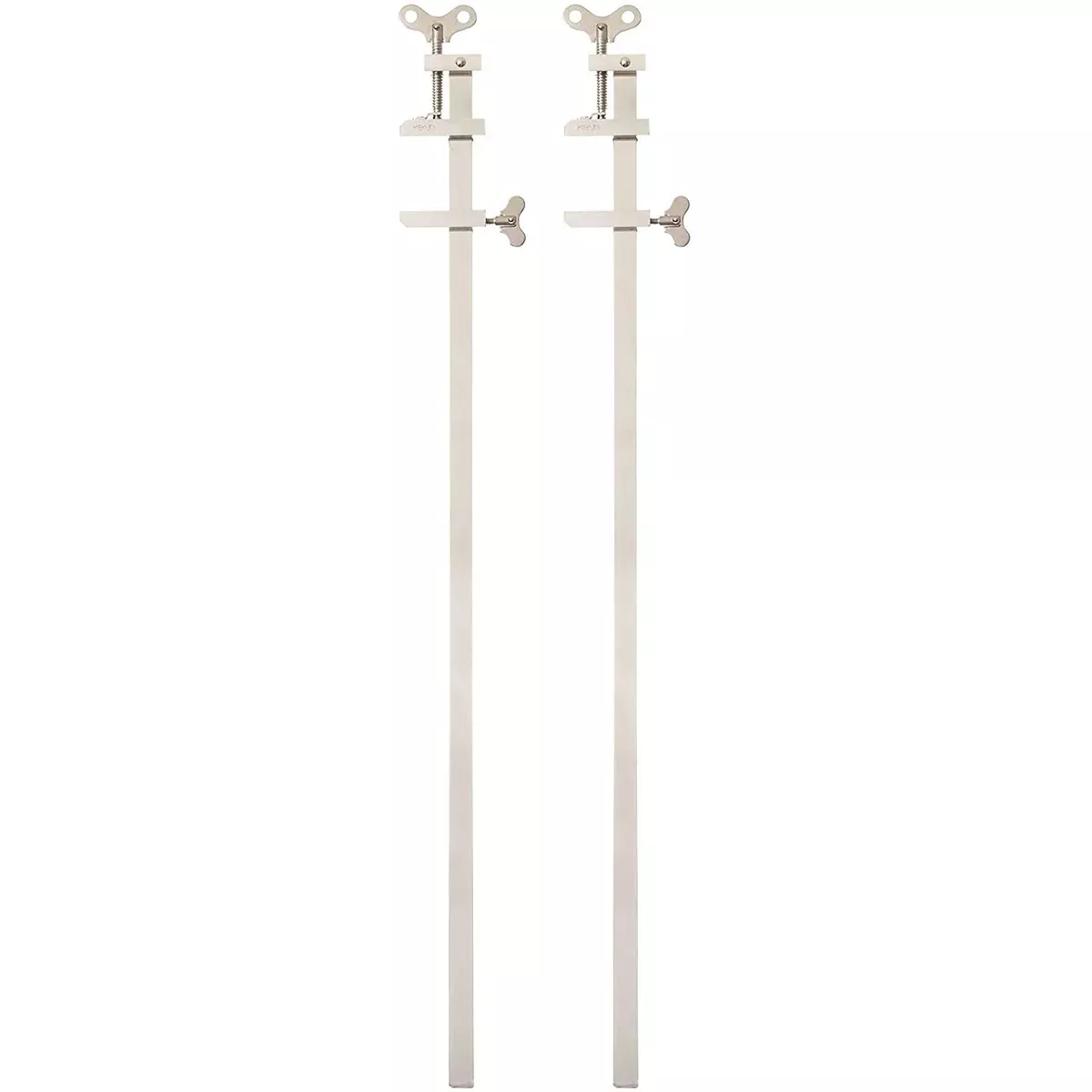 600mm Japanese Bar Clamps 2Pcs - Steel Silver