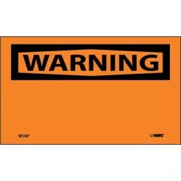 AccuformNMC Blank "Warning" Sign