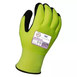 Armor Guys 04-011 Extraflex Acrylic Fleece Lined Hivis Yellow Nylon Glove HCT Latex Foam