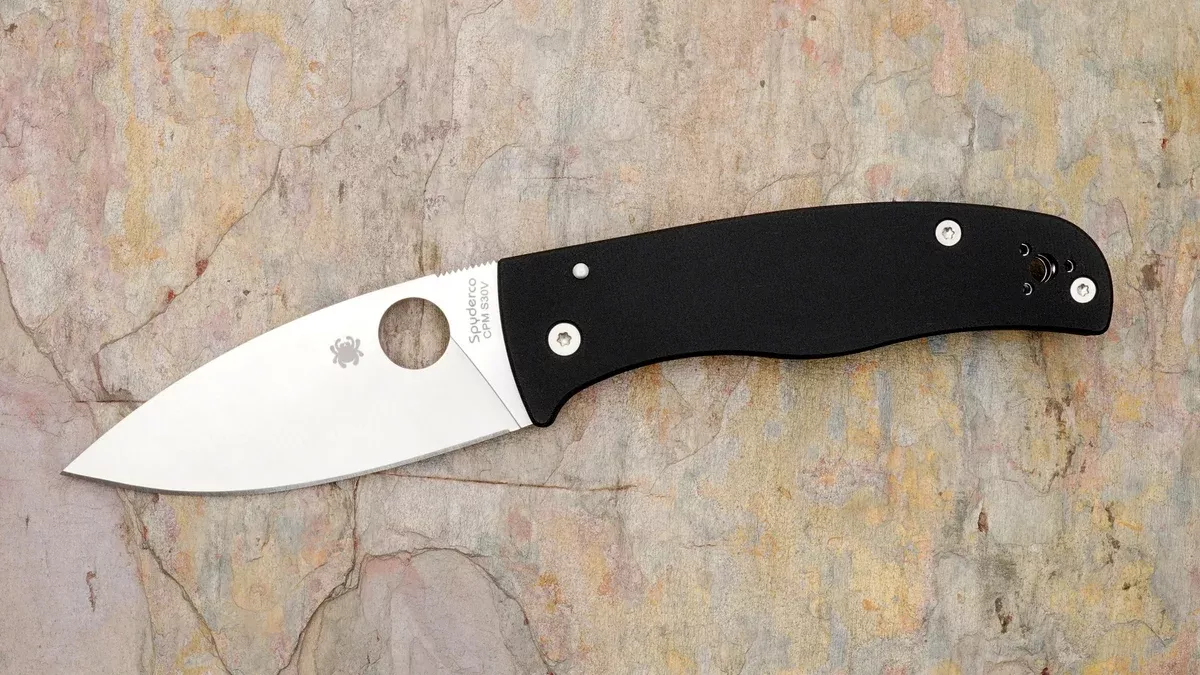 Bodacious Folder, Black G-10 Handle Plain Edge C263GP