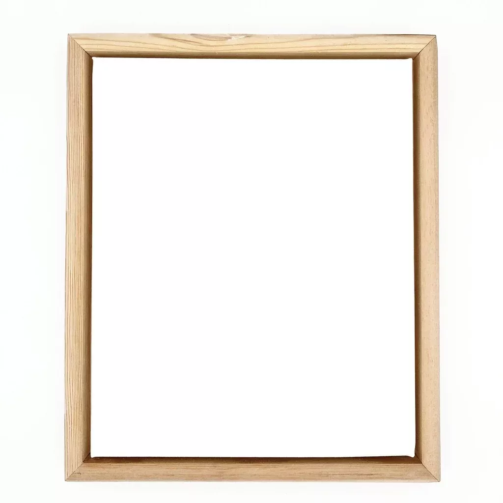 Canvas with Natural Wood Float Frame