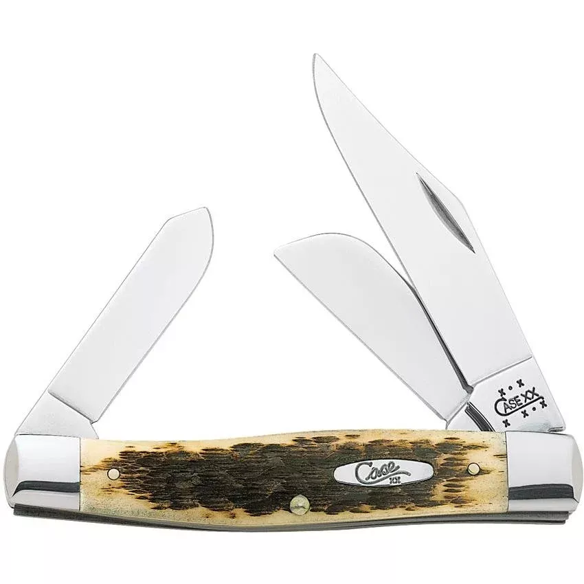 Case Cutlery USA Jumbo Stockman Amber Bone