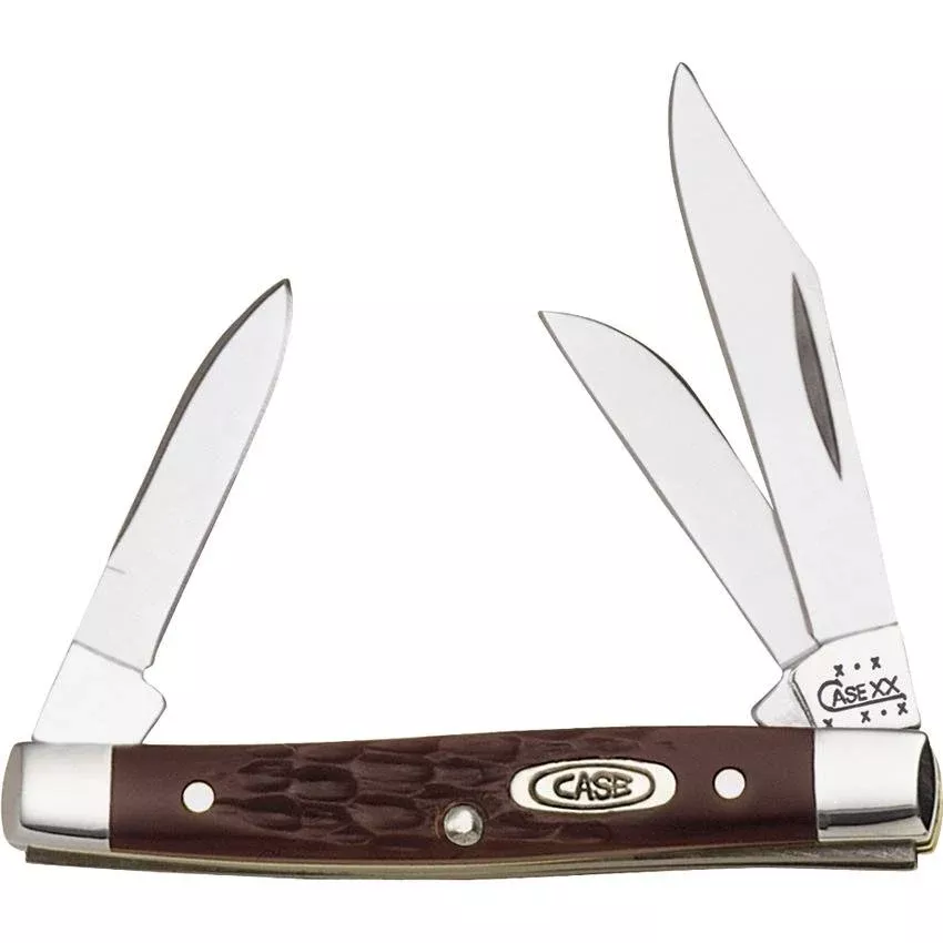 Case Cutlery USA Small Stockman Brown Delrin