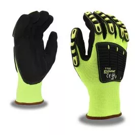 Cordova 7735 Hi Vis Ogre Impact Glove w/ Nitrile Palm