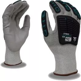 Cordova 7736A Ogre CR 13-Gauge HPPE A6 Cut Resistant Polyurethane Dipped Impact Level 2 Glove