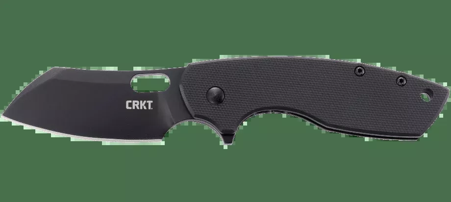 CRKT Pilar Large Frame Lock Flipper Knife Black G-10 (2.625" Black D2) 5315GKD2