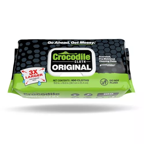 Crocodile Cloth Oversized Cleaning Cloths 100/PK