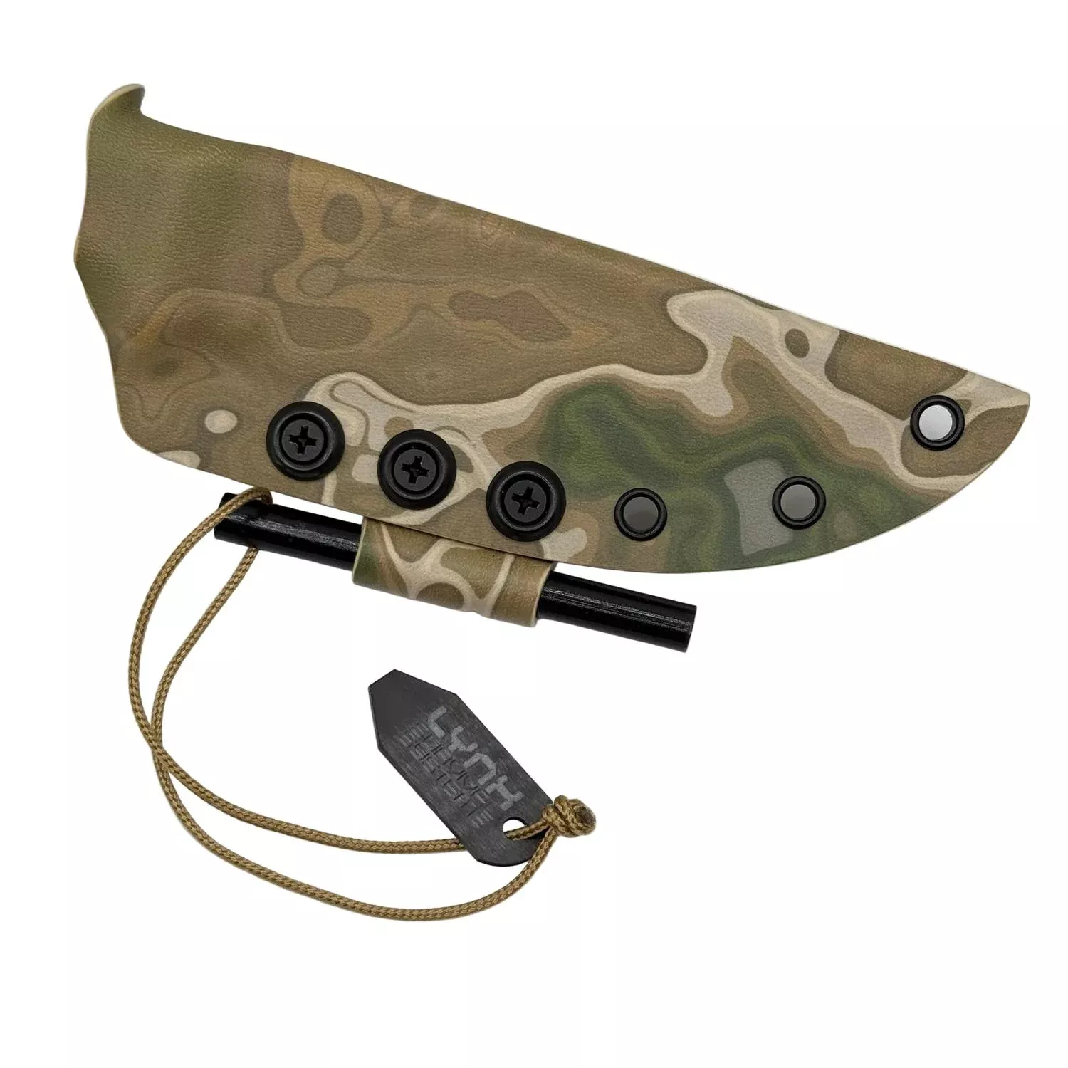 Custom Kydex Sheath for ESEE-4 – RELV Camo Moab