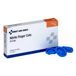 First Aid Only 90377 Nitrile Finger Cots, 24 per Box