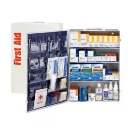 First Aid Only 90576 4 Shelf First Aid Cabinet With Medications, ANSI Compliant