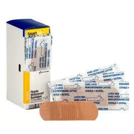 First Aid Only FAE-3003 SmartCompliance Refill 1" x 3" Adhesive Plastic Waterproof Bandages, 25 Per Box