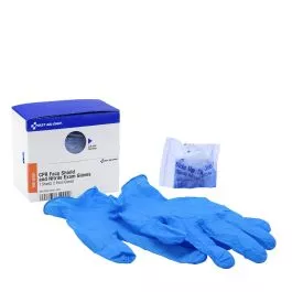 First Aid Only FAE-6015 SmartCompliance Refill CPR Face Shield & Nitrile Gloves