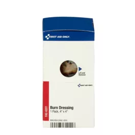 First Aid Only FAE-6201 SmartCompliance Refill 4"x4" Burn Dressing, 1 per Box
