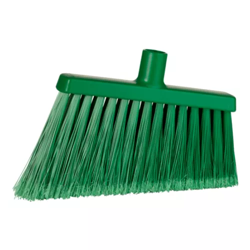 Green Angled Broom Head, Foodservice, Split Bristle, 11.4", 10/CS
