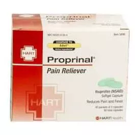 Hart Health 5696 Proprinal Softgel, Pain Reliever, 40/2's per box, 80 total gel caps, Industrial Pack