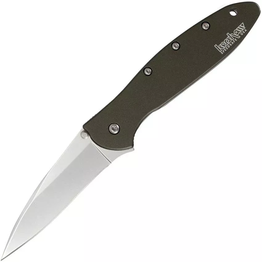 Kershaw USA Leek Linerlock Assisted Opening Olive