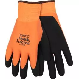 Kinco 1784P HydroFlector Lined Waterproof Hi-Vis Orange Thermal Knit Shell Double Coated Latex