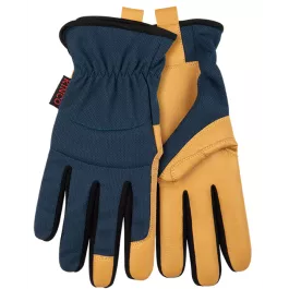 Kinco 2019B Navy Blue Kincopro Breathable Light-Duty Black Synthetic Gloves