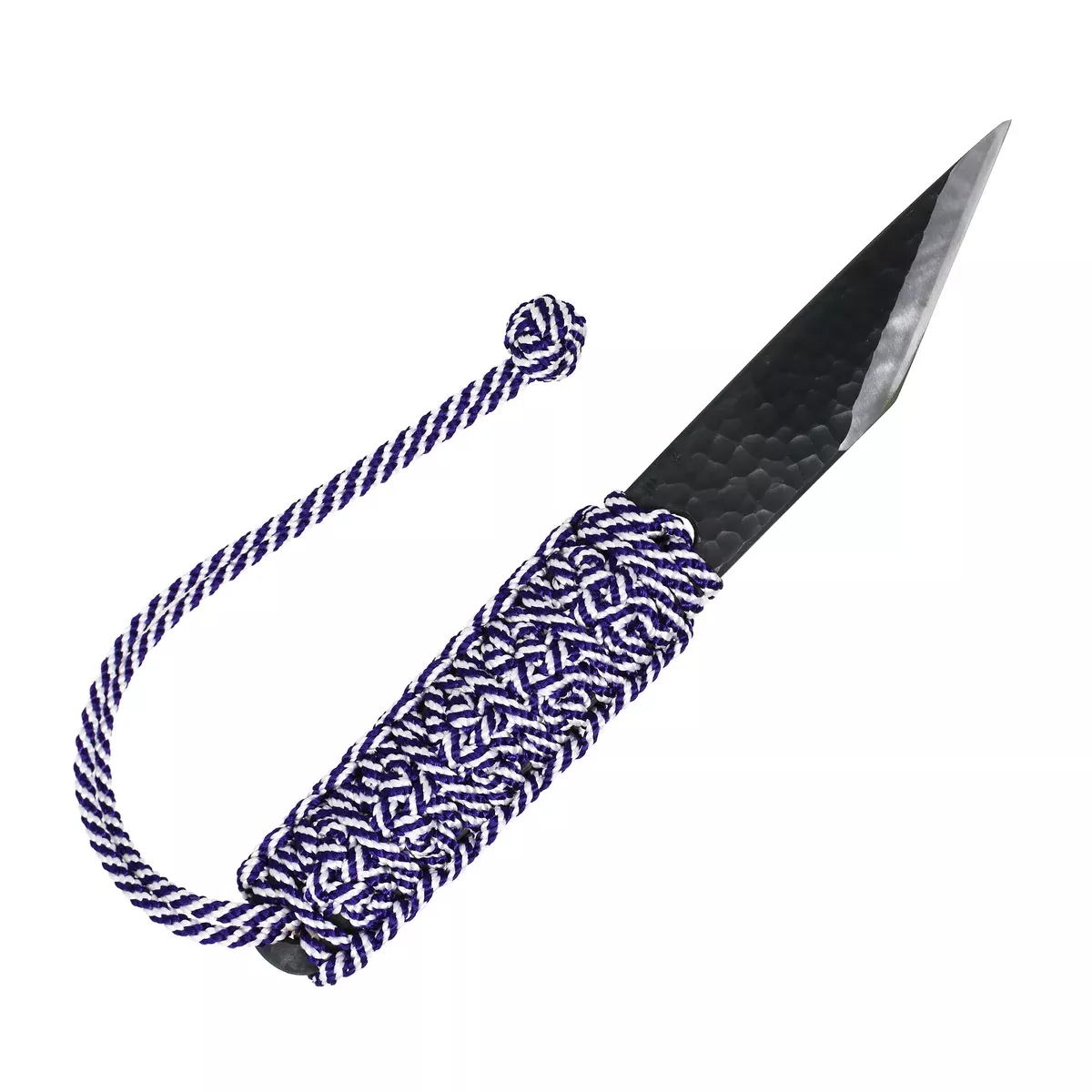 Kiridashi Knife -Kumihimo Handle -Purple -Shirogami(White Paper Steel No.2)