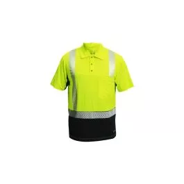 Kishigo 9222 Class 2 Premium Black Series Cool Touch Polo Shirt