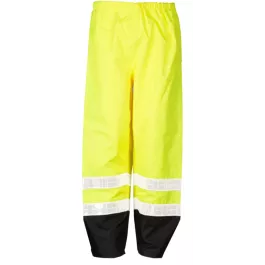 Kishigo RWP100 Hi-Vis Lime Class E Storm Stopper Water-Resistant Pants
