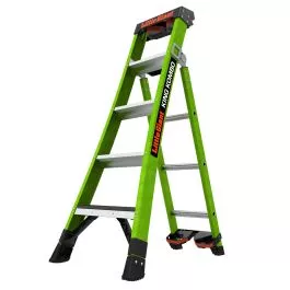 Little Giant 13905-071 KING KOMBO Industrial 5' ANSI Type IAA 375 lb/170 kg Rated Fiberglass 3-in-1 All-Access Combination Ladder