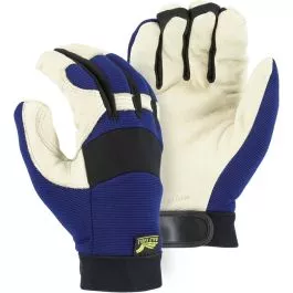 Majestic 2152T Blue Winter Lined Bald Eagle Mechanic Pigskin Glove