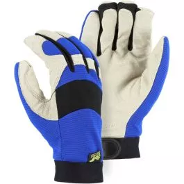 Majestic 2152TW Blue Winter Lined Bald Eagle Mechanic Pigskin Waterproof Glove