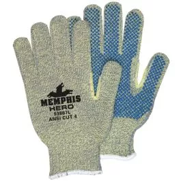 MCR 93867 Memphis Hero 7 Gauge Cut Resistant Kevlar w/ PVC Dots