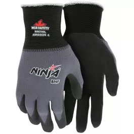 MCR N96790 Memphis Ninja BNF 15 Gauge Nylon Glove w/ Breathable Nitrile Foam Palm