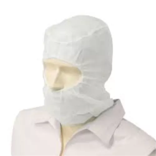 Metal Detec. Balaclava, White 100/PK