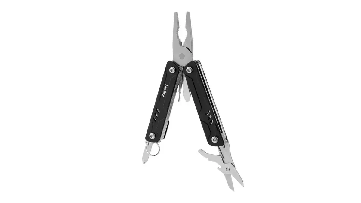 NexTool Mini Sailor Lite Plier Multitool, Bladeless with Black Handle NTL203148